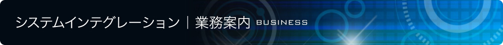 システムインテグレーション｜業務案内 BUSINESS